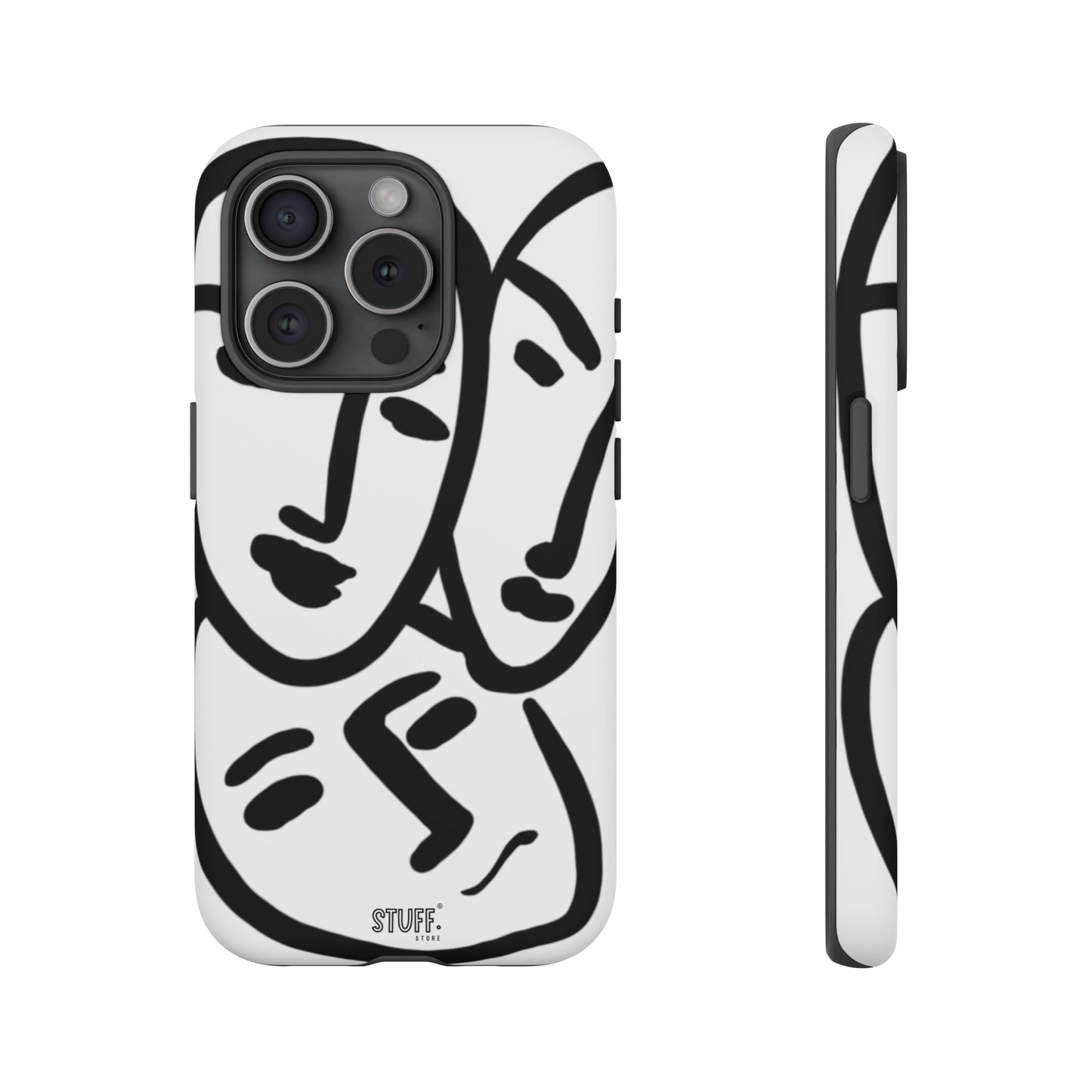 Les Trois Visages | Coque résistante double protection — inspiration Matisse