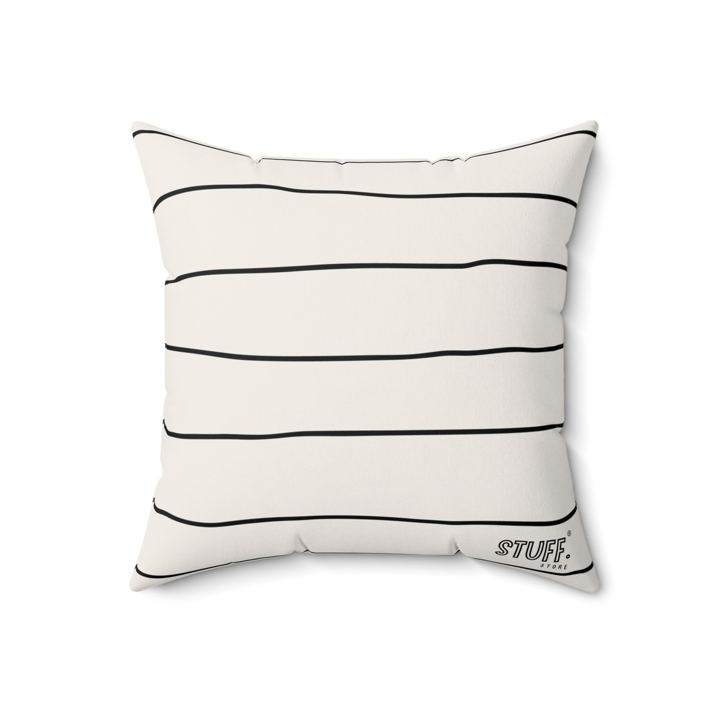 Coussin carré décoratif avec Design Ligné Minimaliste