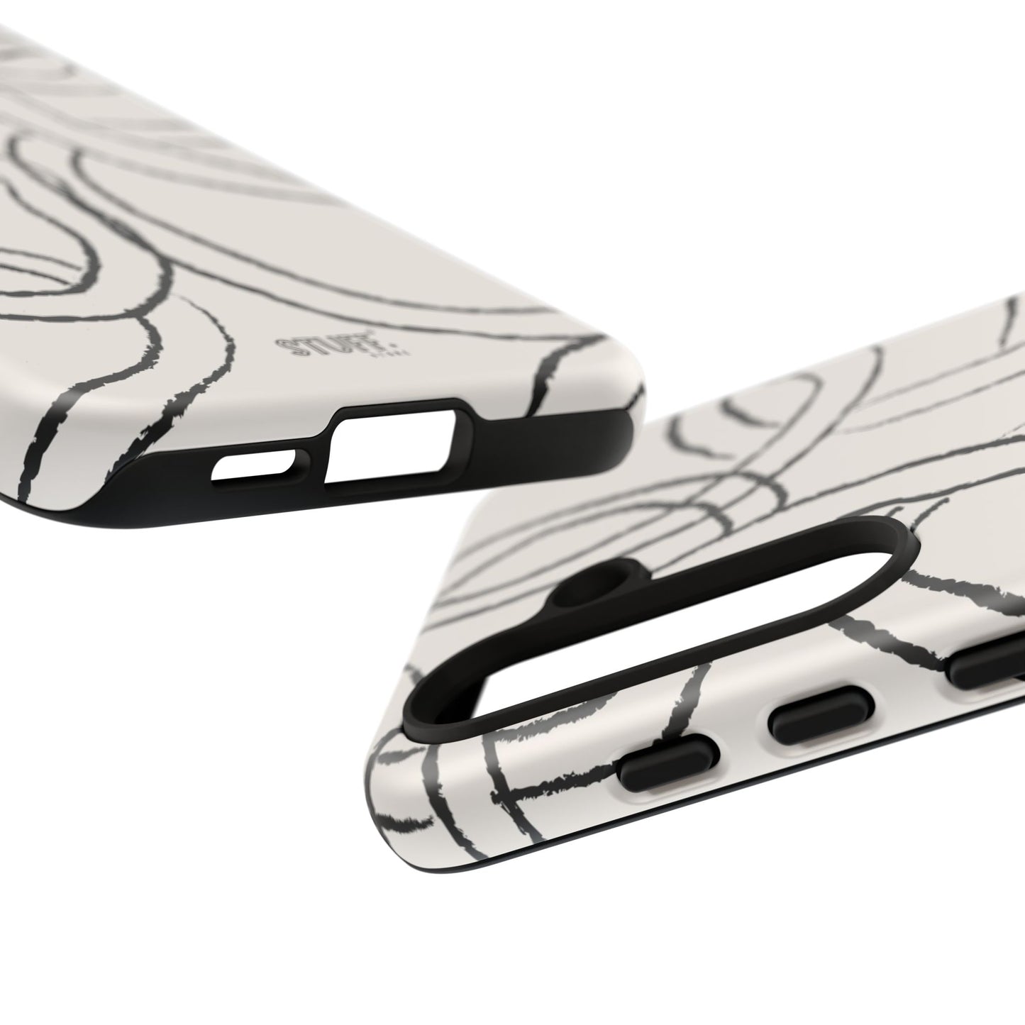 Doodly Case | Coque résistante double protection avec Design Gribouillis Minimaliste