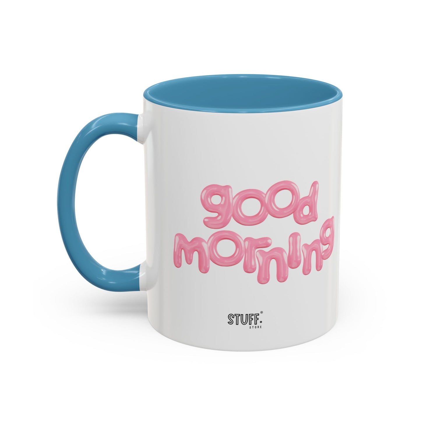 Balloon Cup | Two-tone ceramic mug with "balloon" lettering - 330ml