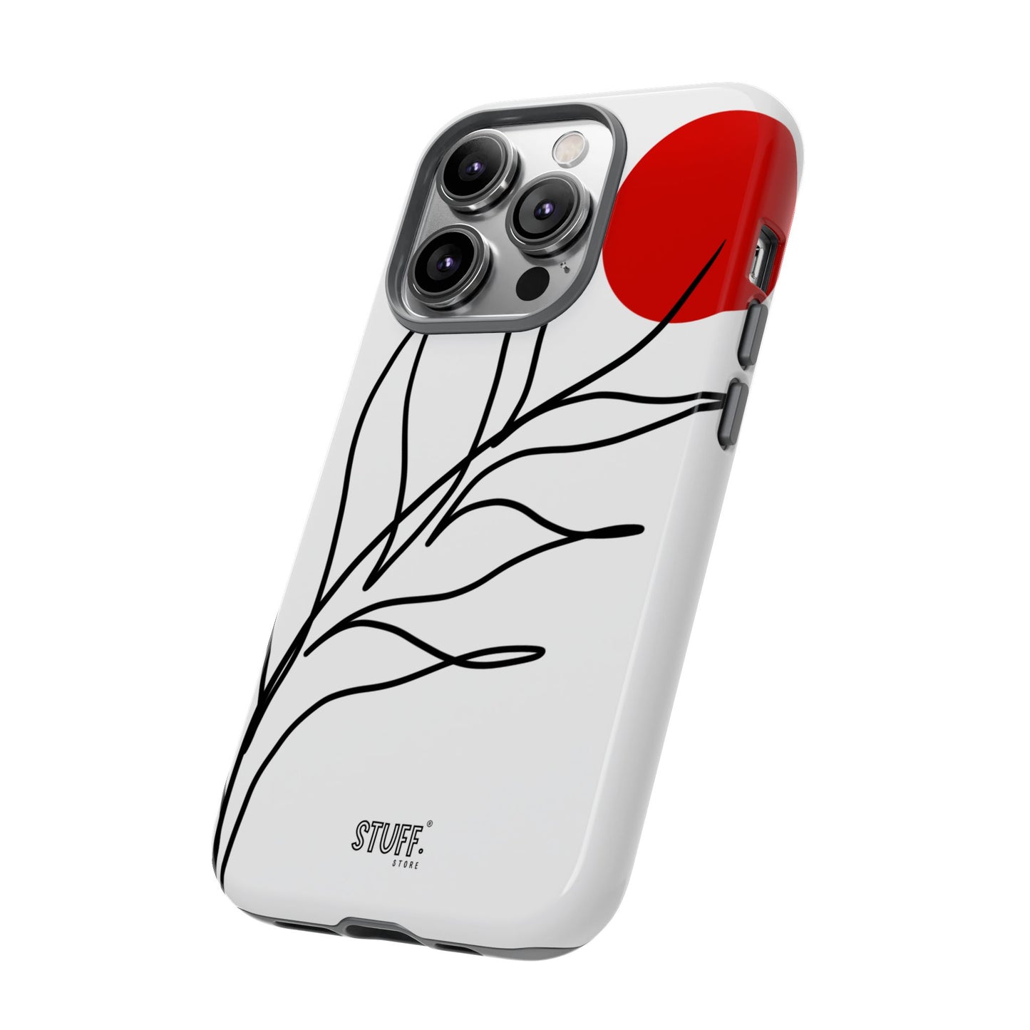 Red Sun Case | Coque résistante double protection avec Design Minimaliste