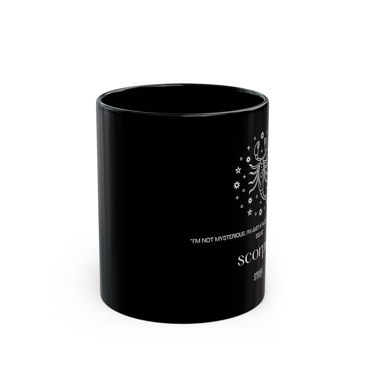 scorpio black mug