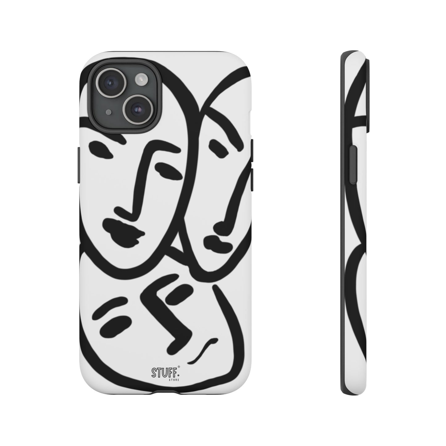 Les Trois Visages | Coque résistante double protection — inspiration Matisse