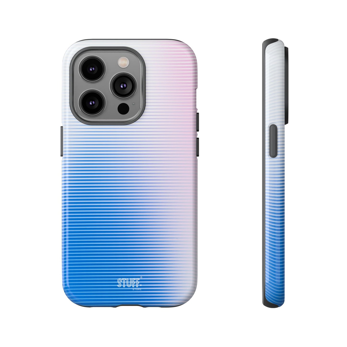 Gradient Case | Coque résistante double protection anti-choc - Dégradé Bleu & Rose