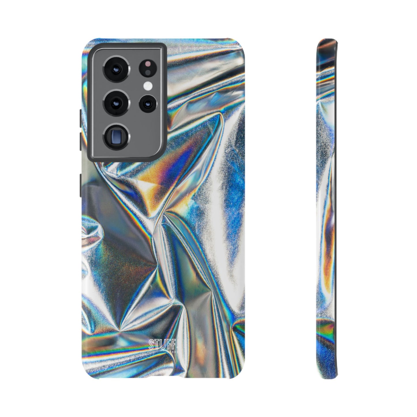 Metallic Case | Coque résistante double protection anti-choc - Effet Métallique