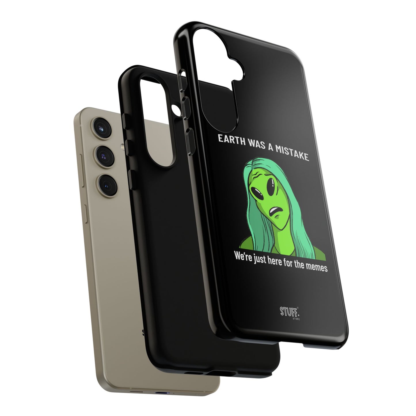 Meme Liking Alien Case | Coque résistante double protection pour les amateurs de Pop Culture