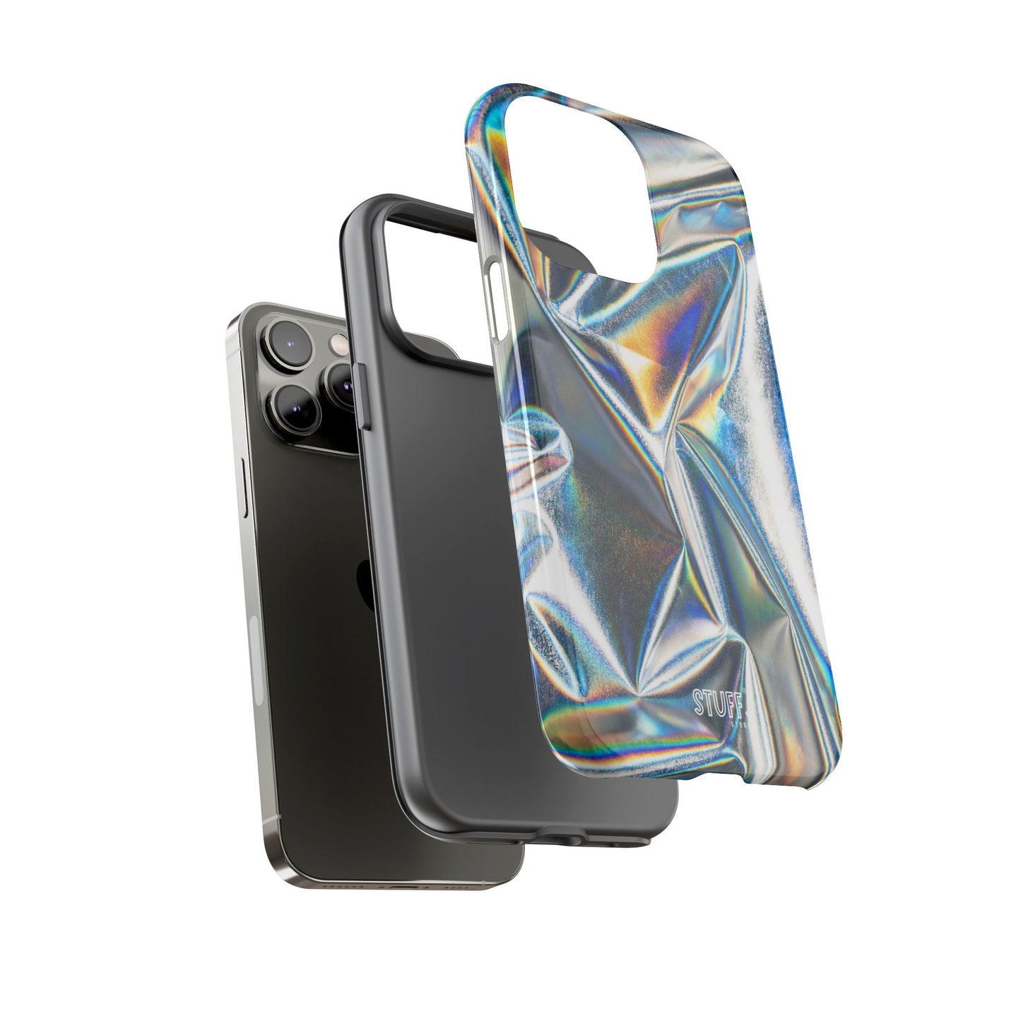 Metallic Case | Coque résistante double protection anti-choc - Effet Métallique