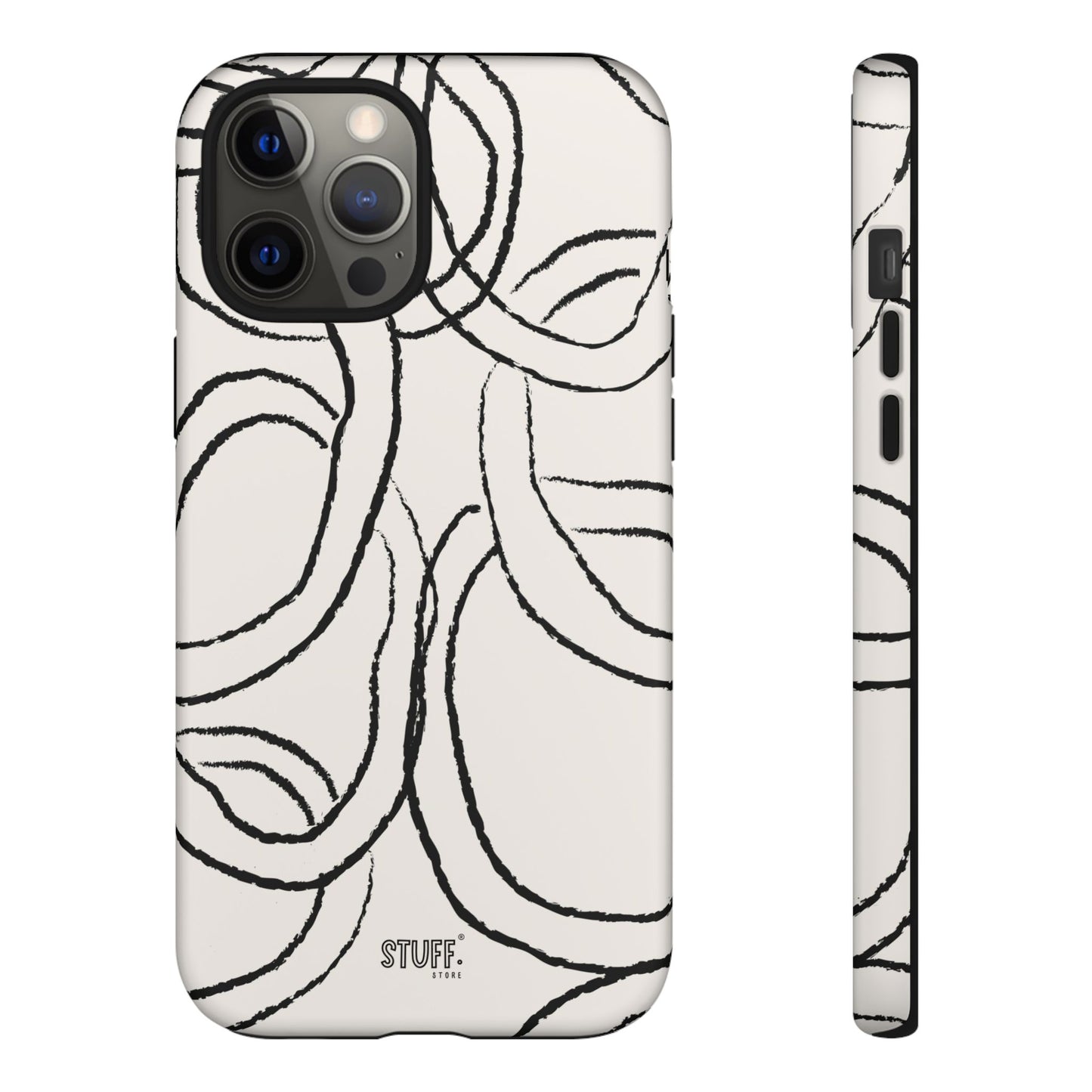 Doodly Case | Coque résistante double protection avec Design Gribouillis Minimaliste