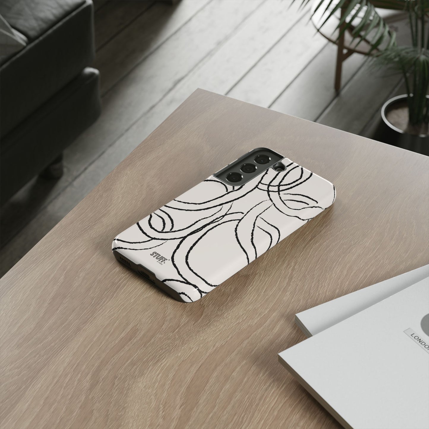 Doodly Case | Coque résistante double protection avec Design Gribouillis Minimaliste
