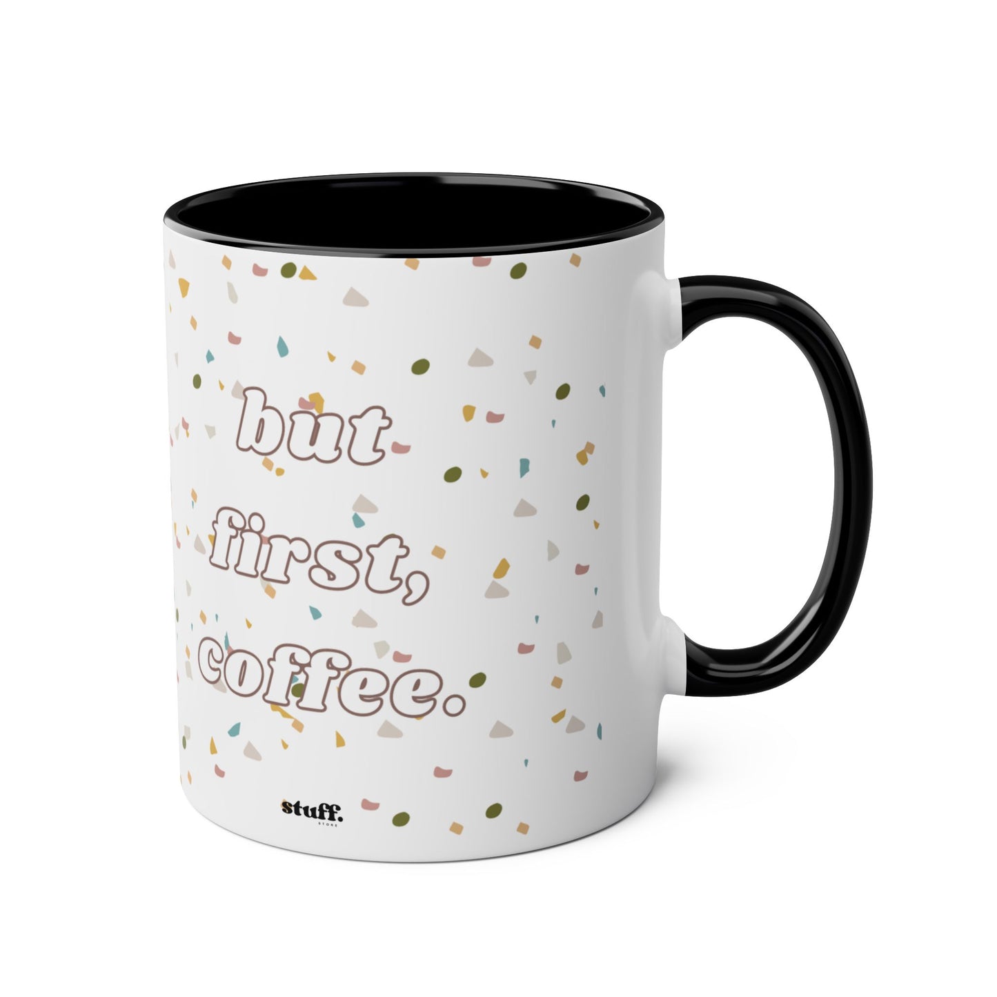 but first, coffee two-tone coffee mug