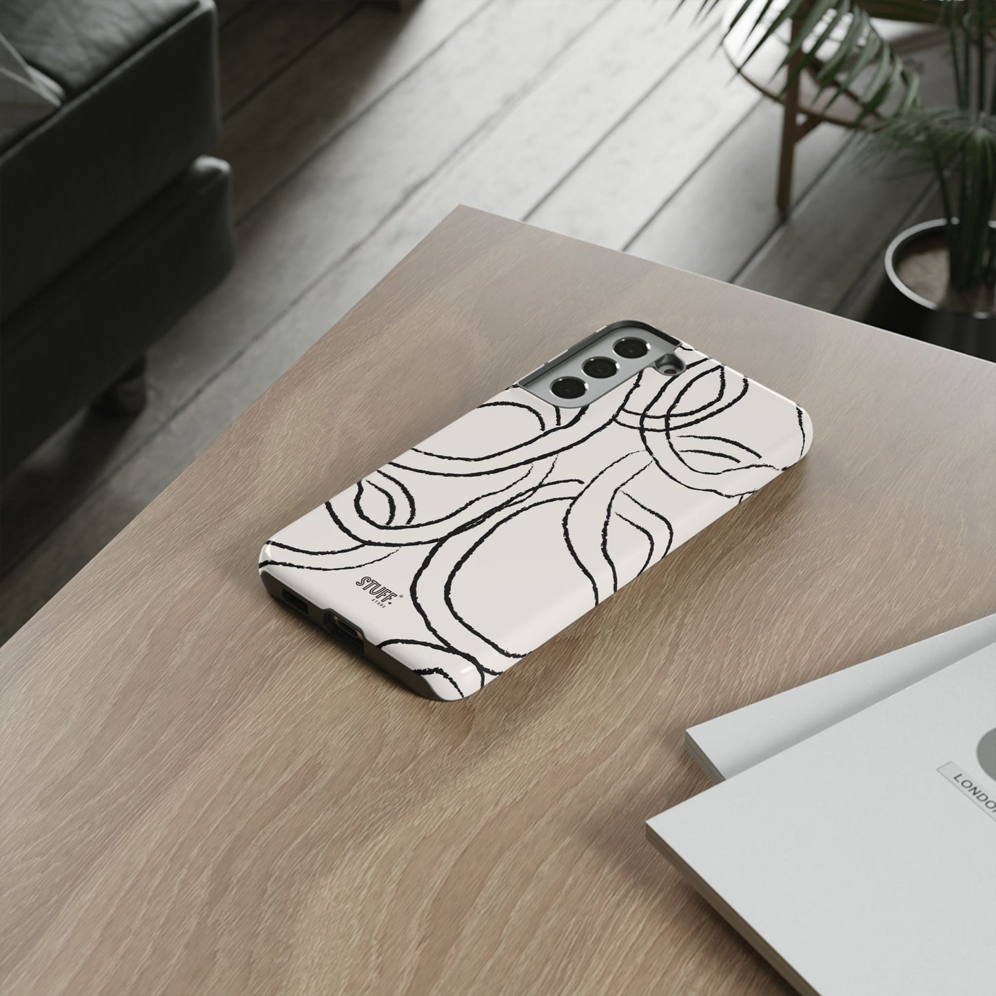 Doodly Case | Coque résistante double protection avec Design Gribouillis Minimaliste