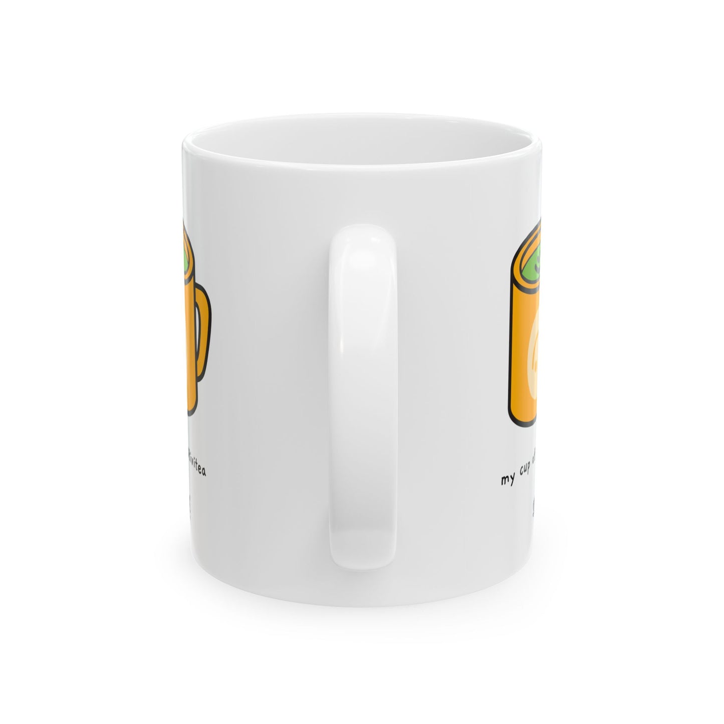 Positivitea Cup | Mug motivant en céramique pour pause thé et café – 330 ml