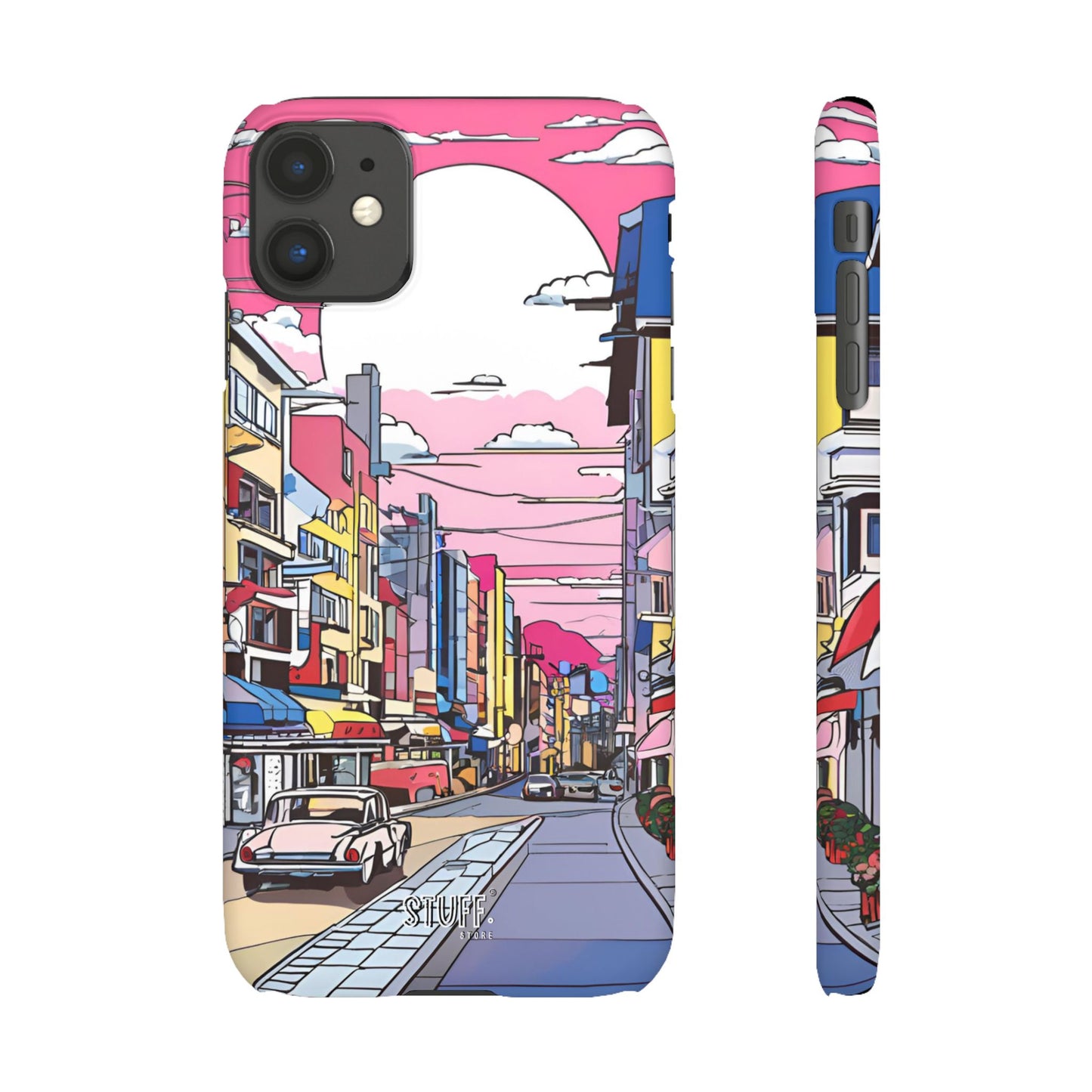 Pop Art Sunset | Coque snap légère et résistante inspiration Lichtenstein