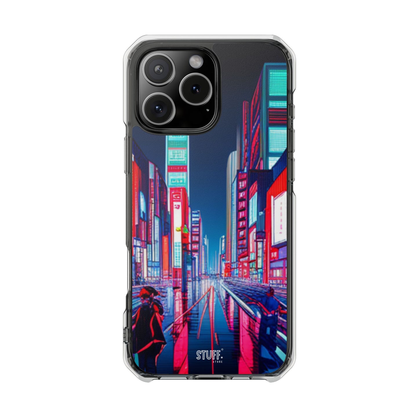 Cyber City Case | Coque transparente magnétique antichoc compatible MagSafe®