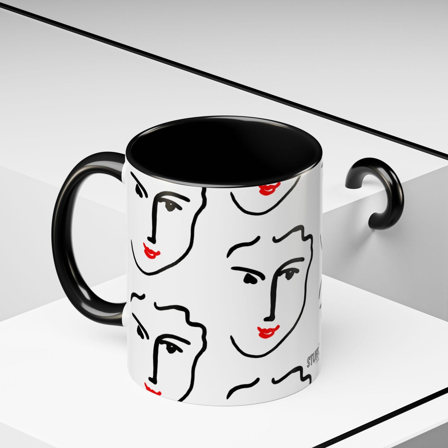 Nadia Cup | Matisse-inspired two-tone mug - 330ml