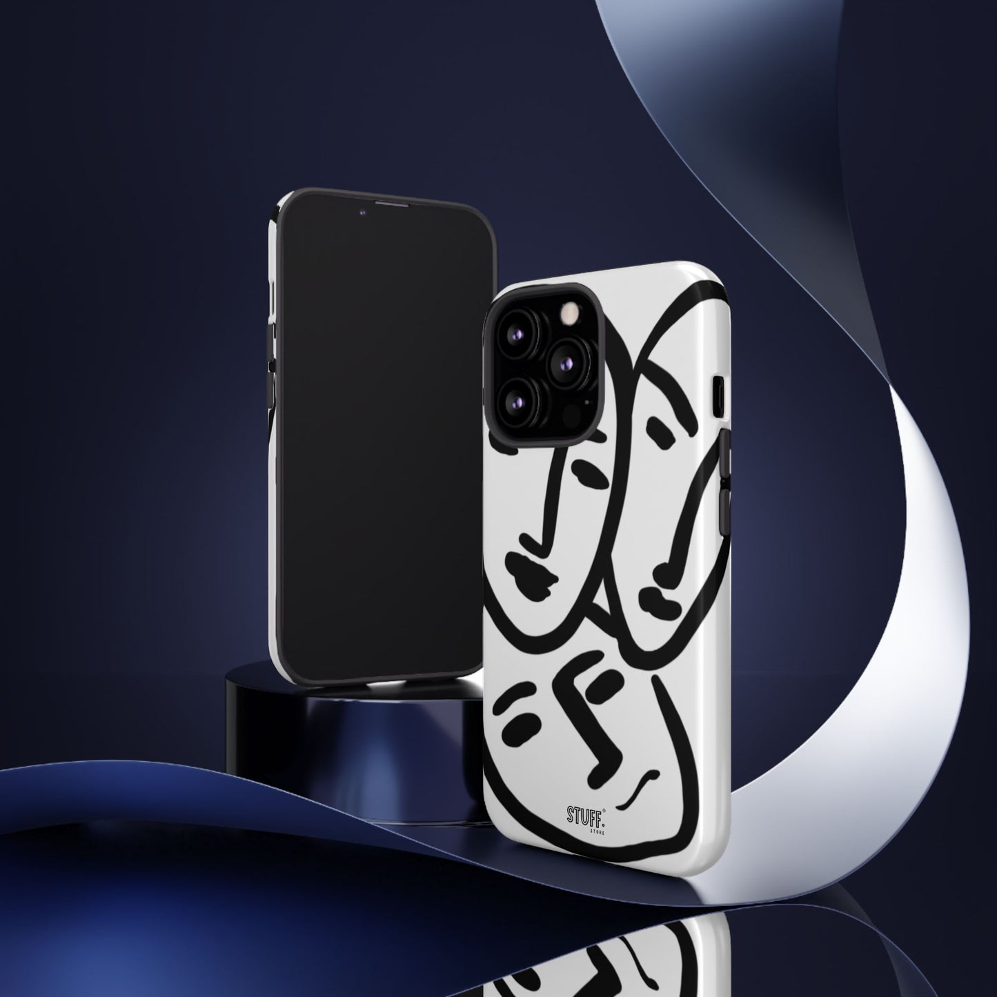 Les Trois Visages | Coque résistante double protection — inspiration Matisse
