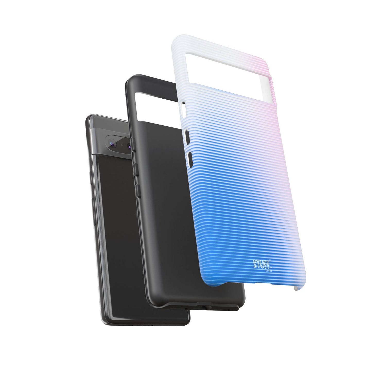 Gradient Case | Coque résistante double protection anti-choc - Dégradé Bleu & Rose