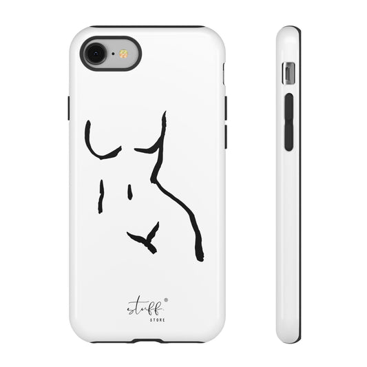The Curve Case | Coque résistante double protection avec Design Minimaliste de Femme