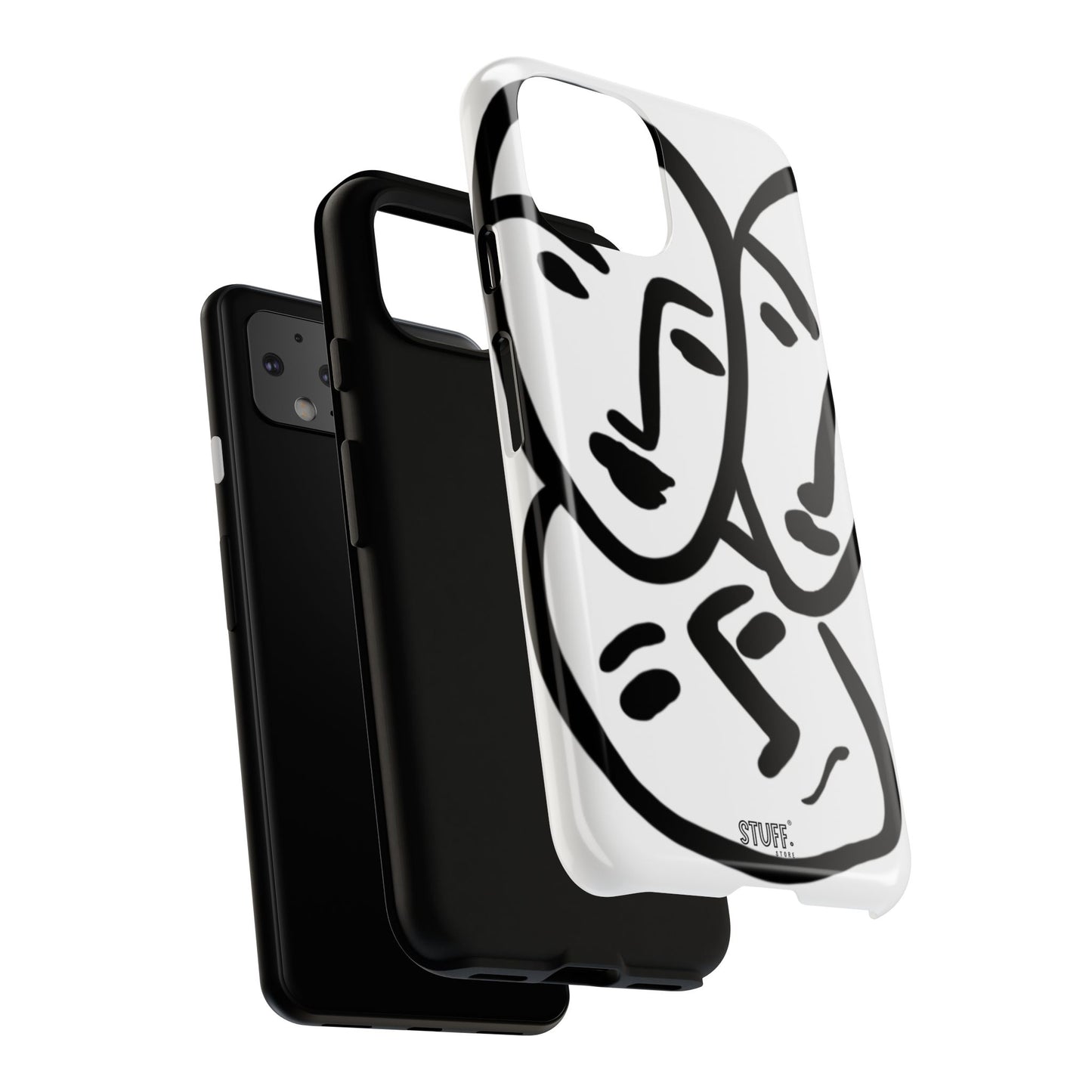 Les Trois Visages | Coque résistante double protection — inspiration Matisse