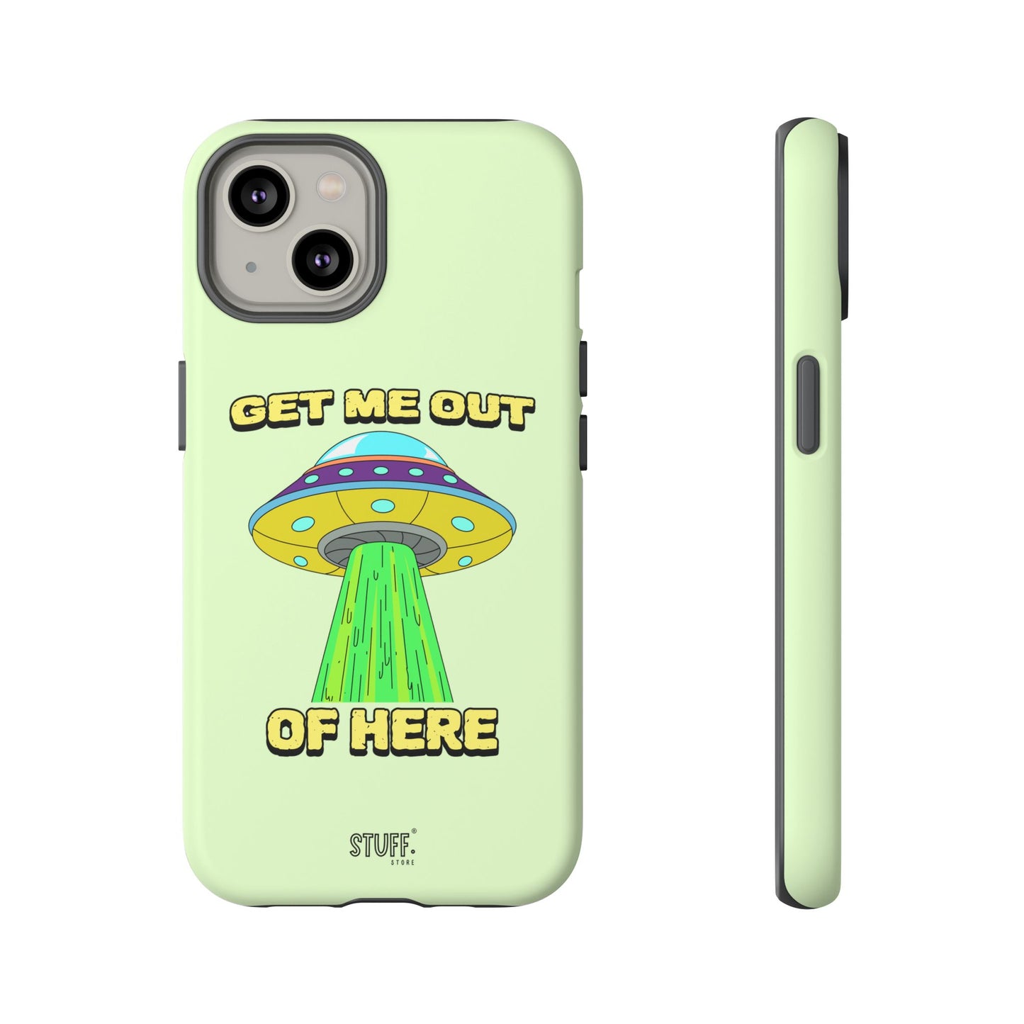 Get Me Out of Here | Coque résistante anti-choc — Vert Menthe