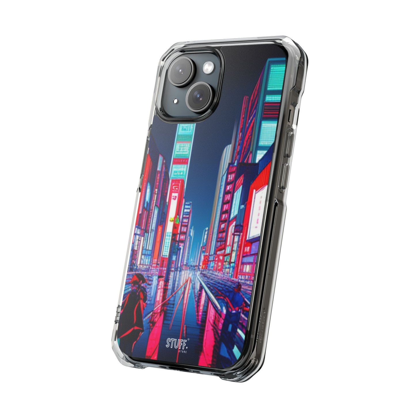 Cyber City Case | Coque transparente magnétique antichoc compatible MagSafe®