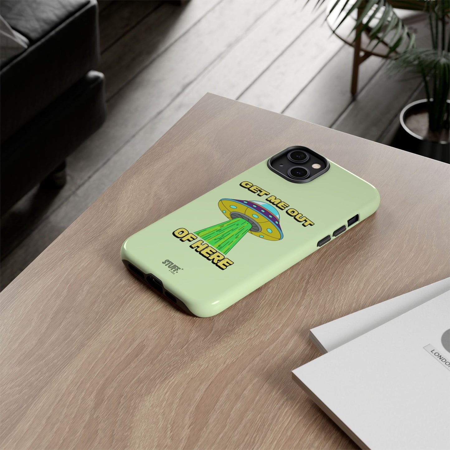 Get Me Out of Here | Coque résistante anti-choc — Vert Menthe