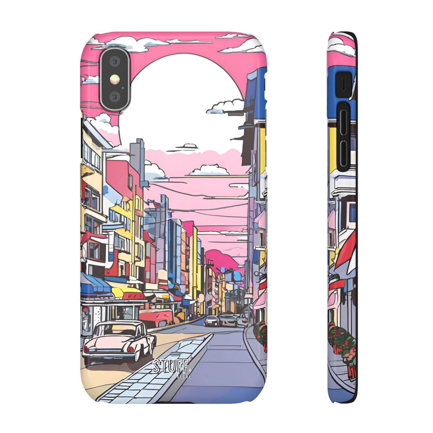 Pop Art Sunset | Coque snap légère et résistante inspiration Lichtenstein