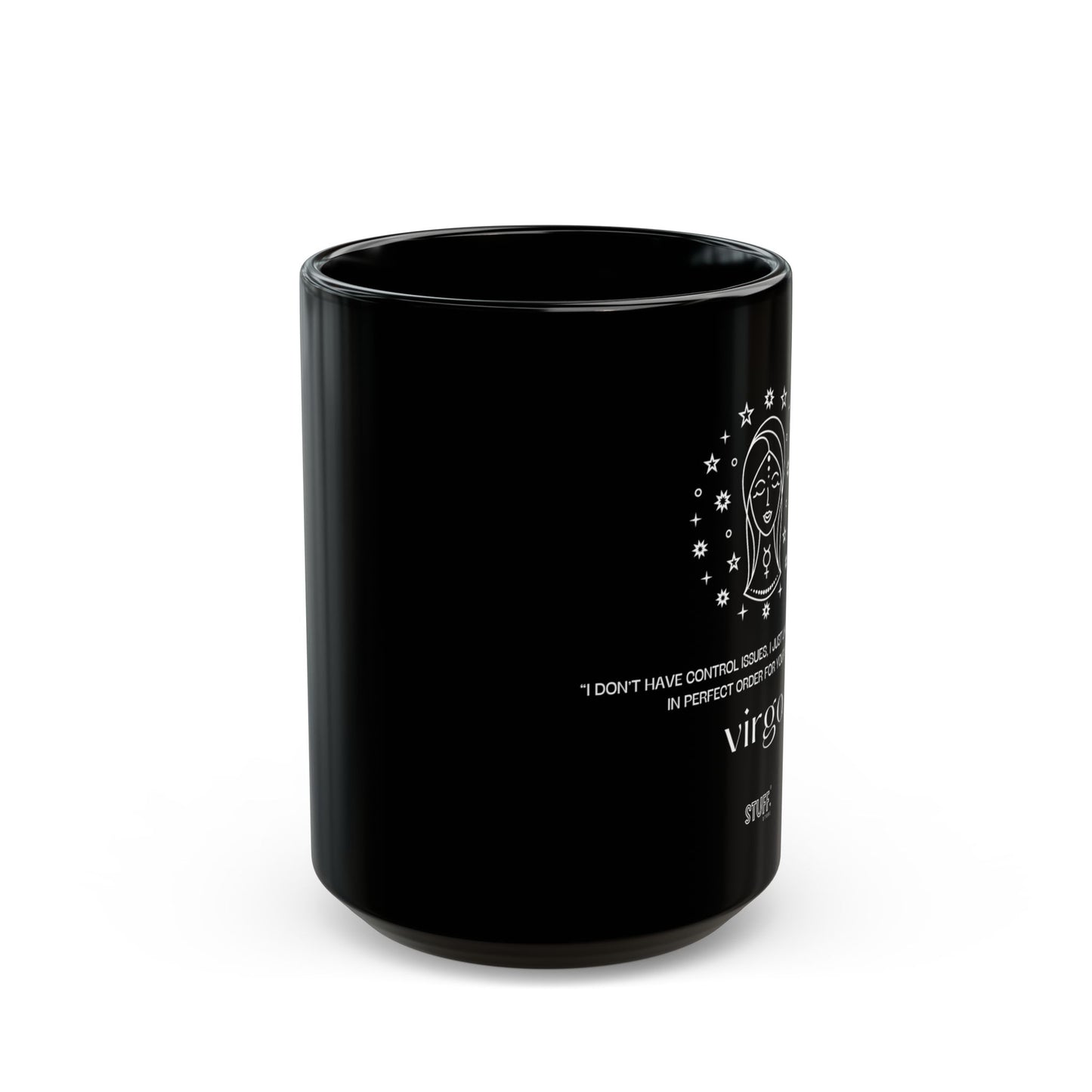 virgo black mug