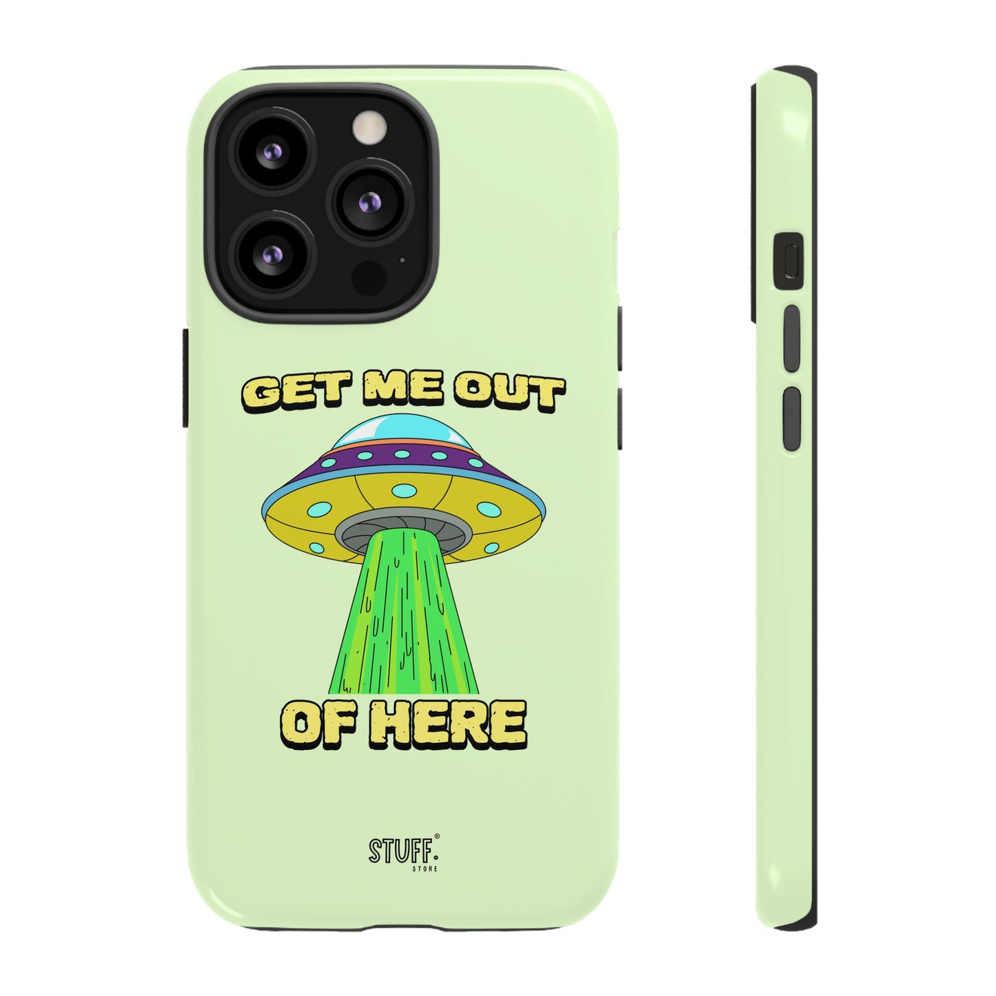 Get Me Out of Here | Coque résistante anti-choc — Vert Menthe