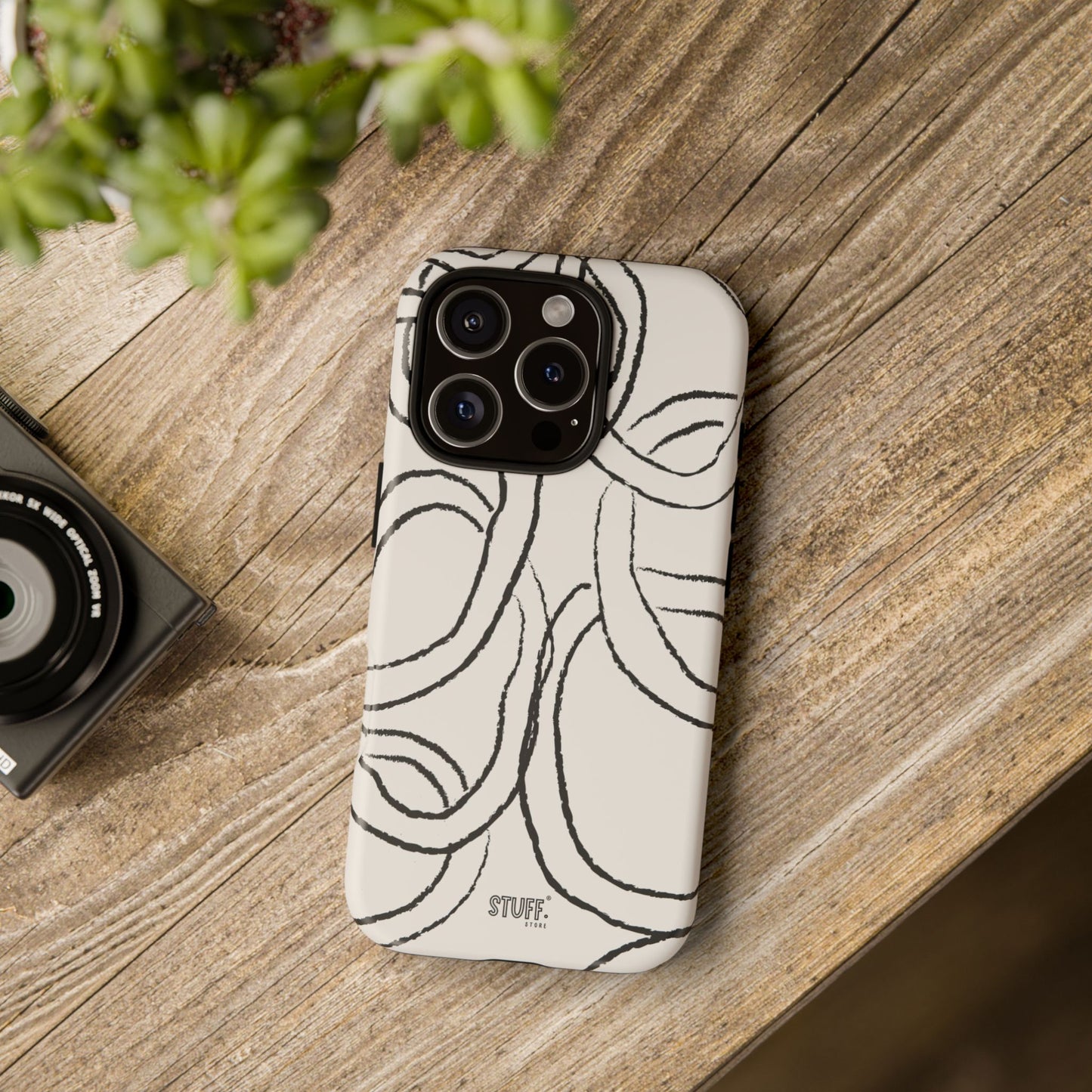 Doodly Case | Coque résistante double protection avec Design Gribouillis Minimaliste