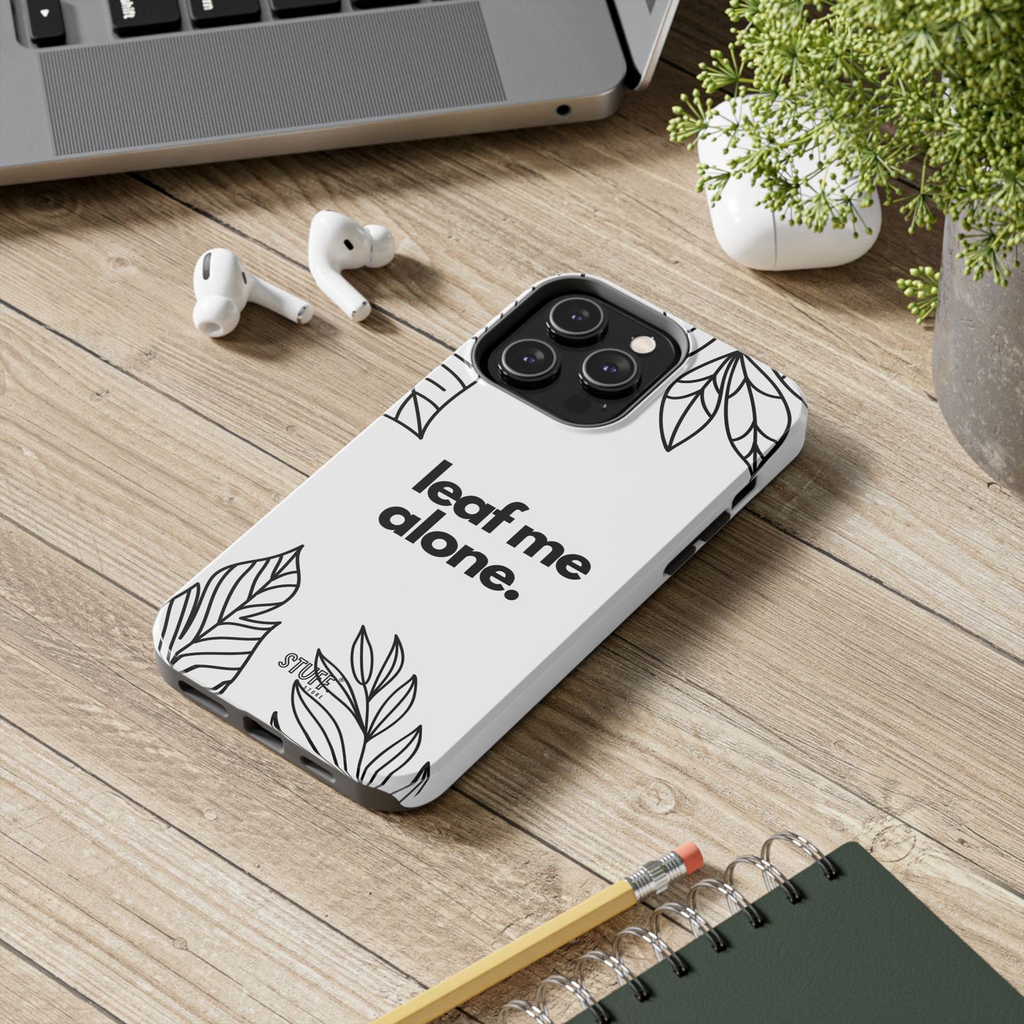 Leaf Me Case | Coque résistante double protection avec design minimaliste