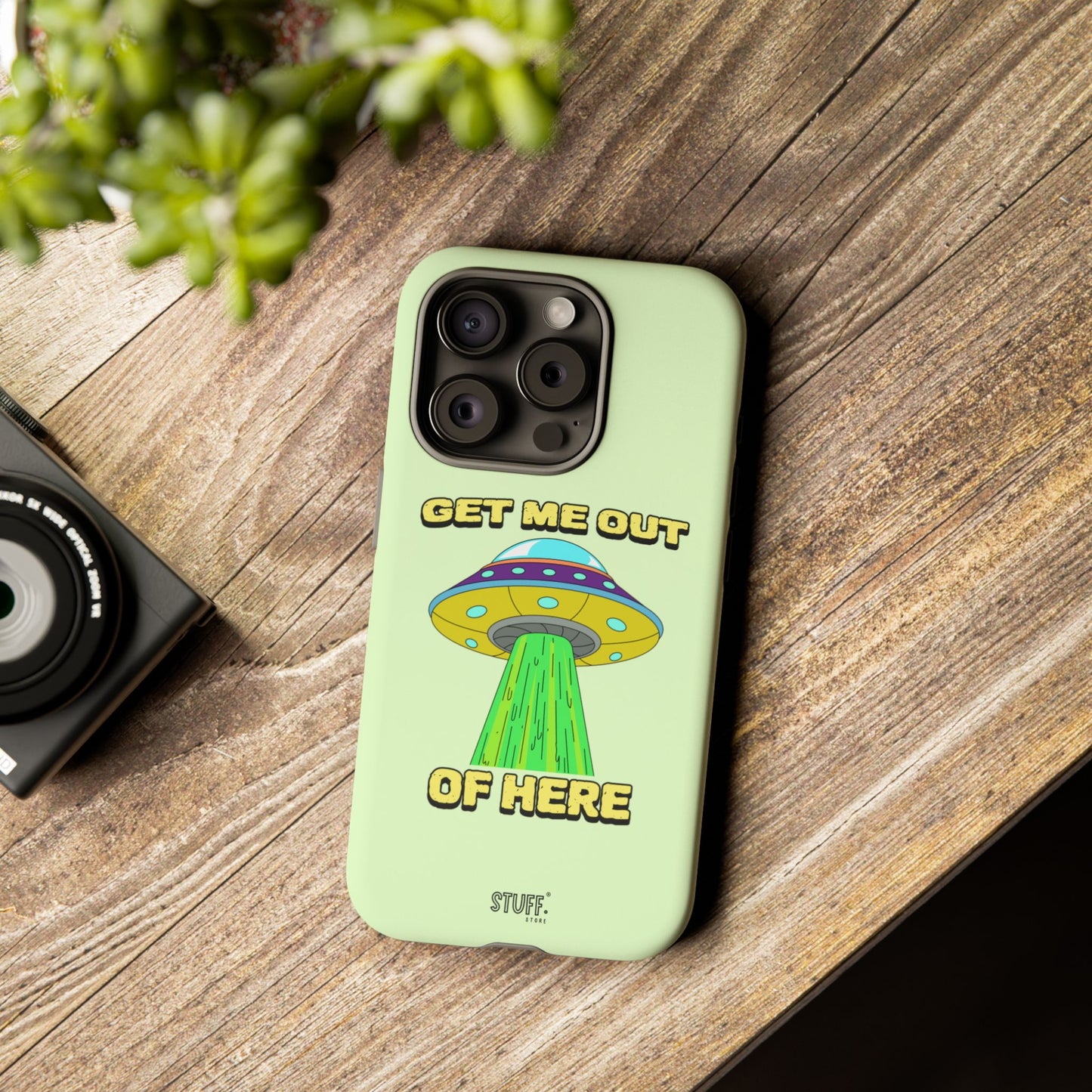 Get Me Out of Here | Coque résistante anti-choc — Vert Menthe