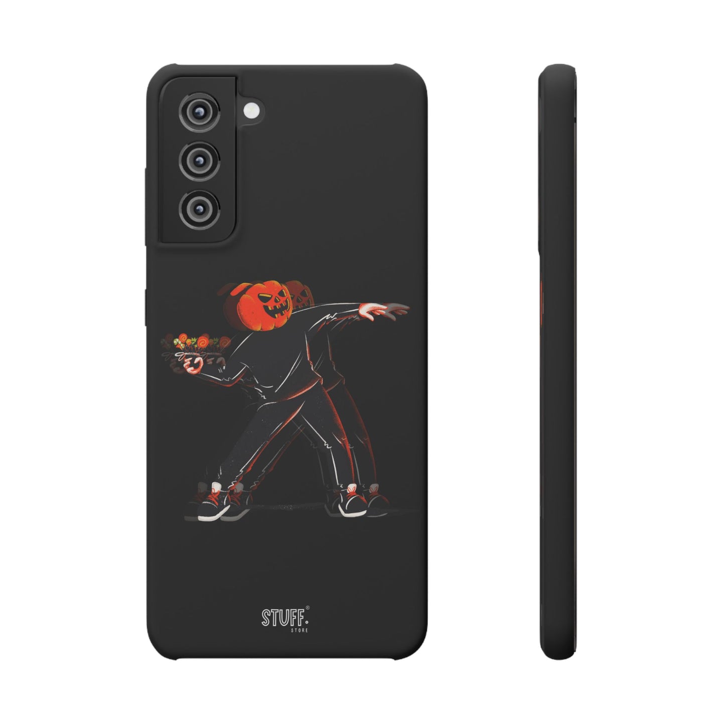 Pumpksy | Coque snap légère et résistante inspiration Banksy – Noir