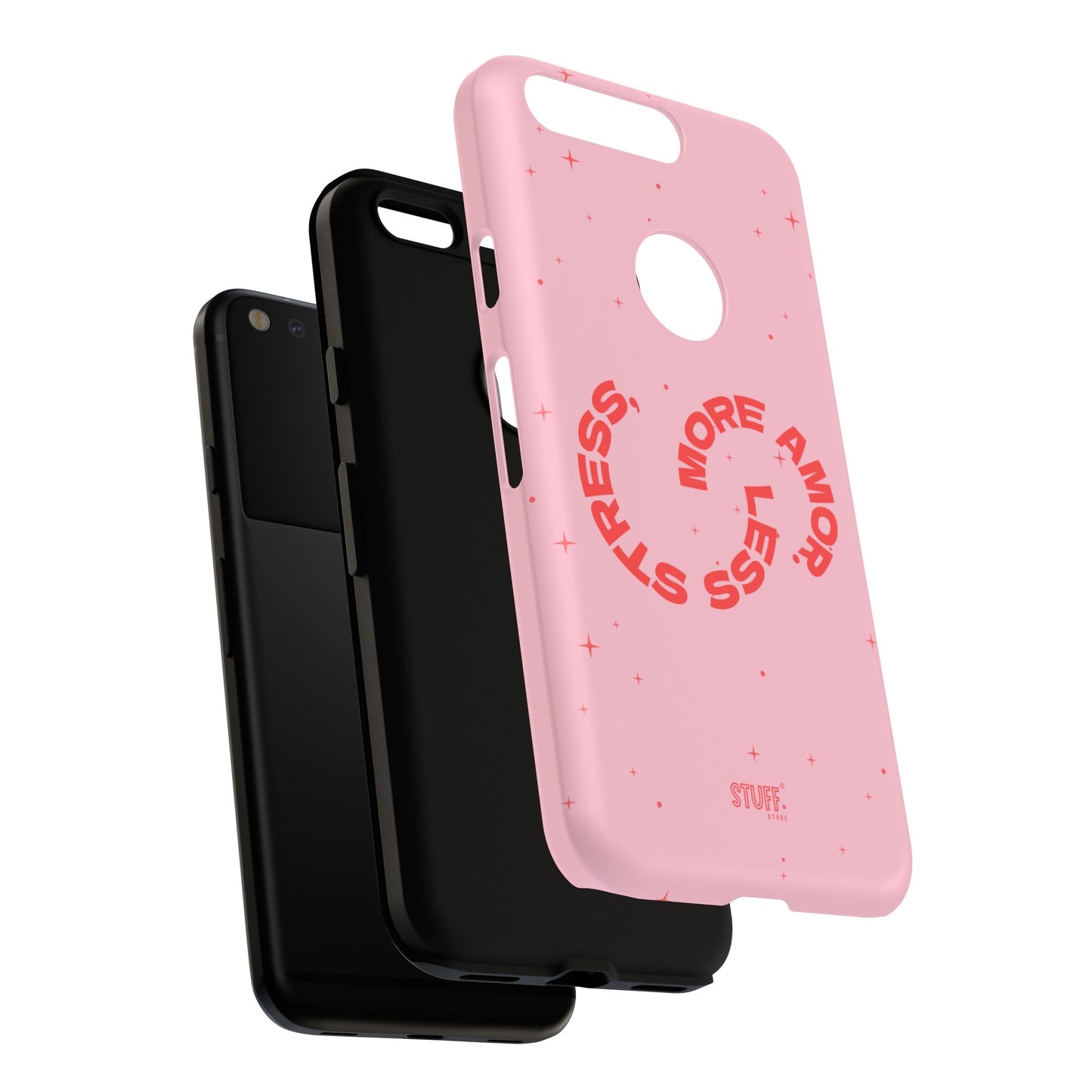 More Amor Case | Coque résistante double protection avec phrase Bienveillante
