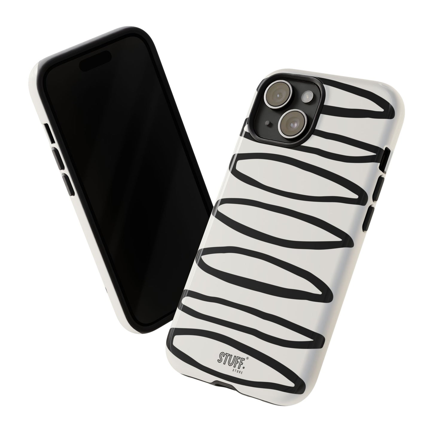 Loopy Case | Coque résistante double protection - Motif cercles abstraits