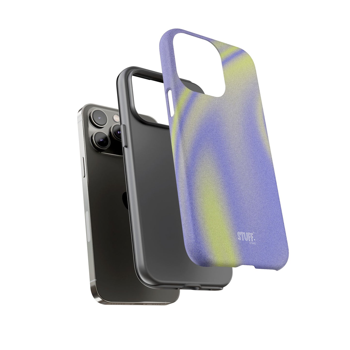 Vibrant Case | Coque résistante double protection anti-choc - Violet & Jaune