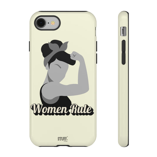 Women Rule Case | Coque résistante double protection avec Design Féministe inspirant