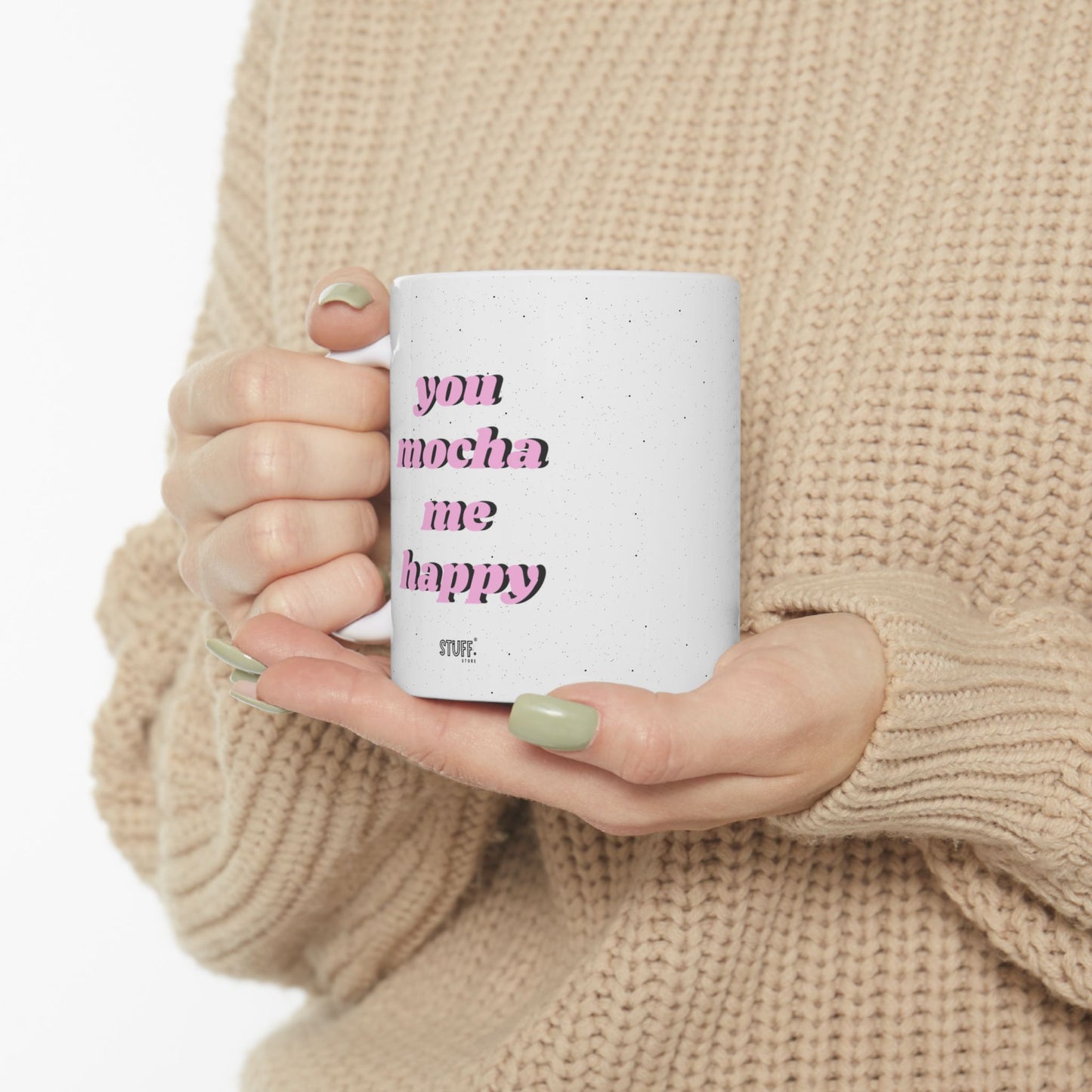 Mocha Cup | Mug en céramique avec citation fun – 330ml