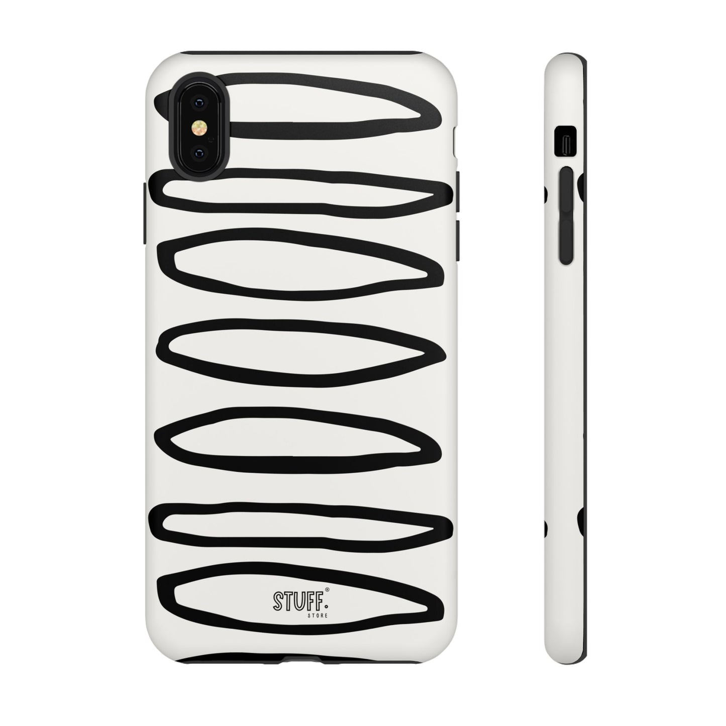 Loopy Case | Coque résistante double protection - Motif cercles abstraits