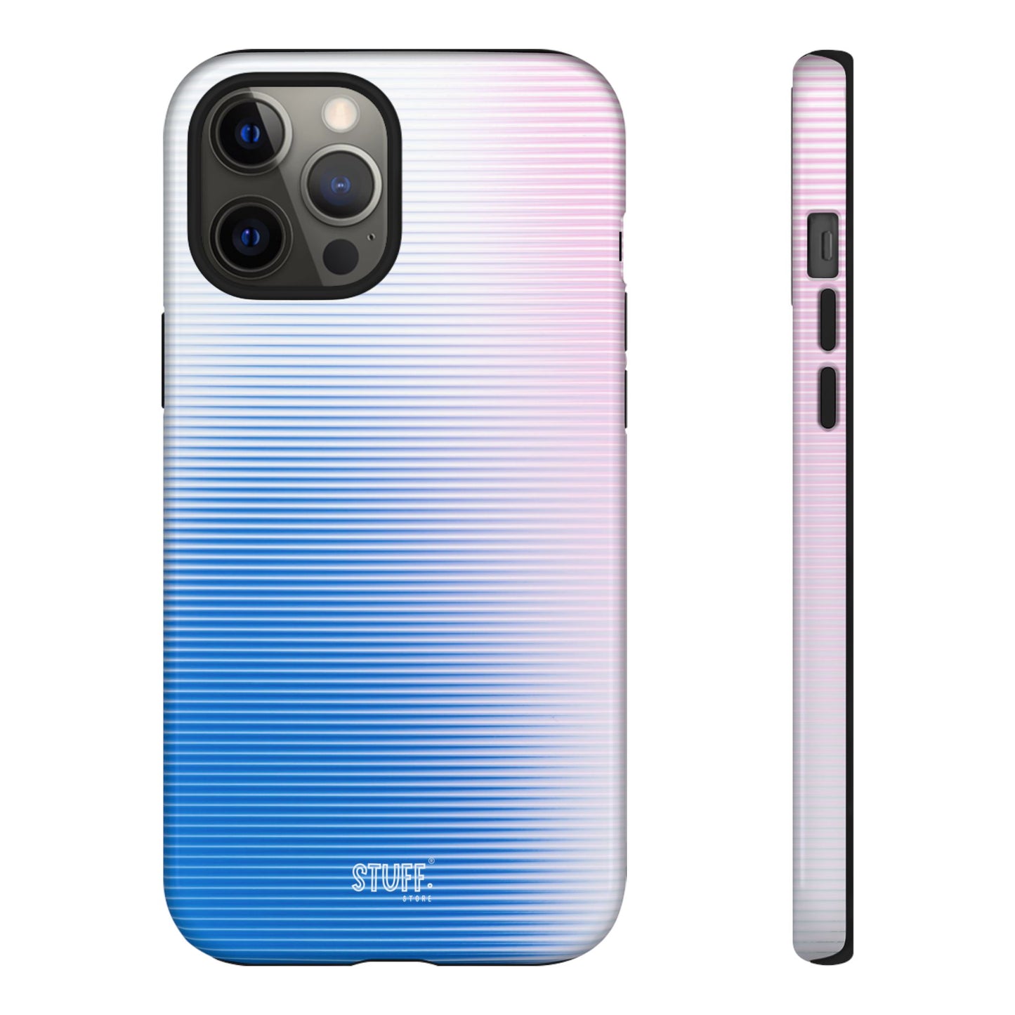 Gradient Case | Coque résistante double protection anti-choc - Dégradé Bleu & Rose