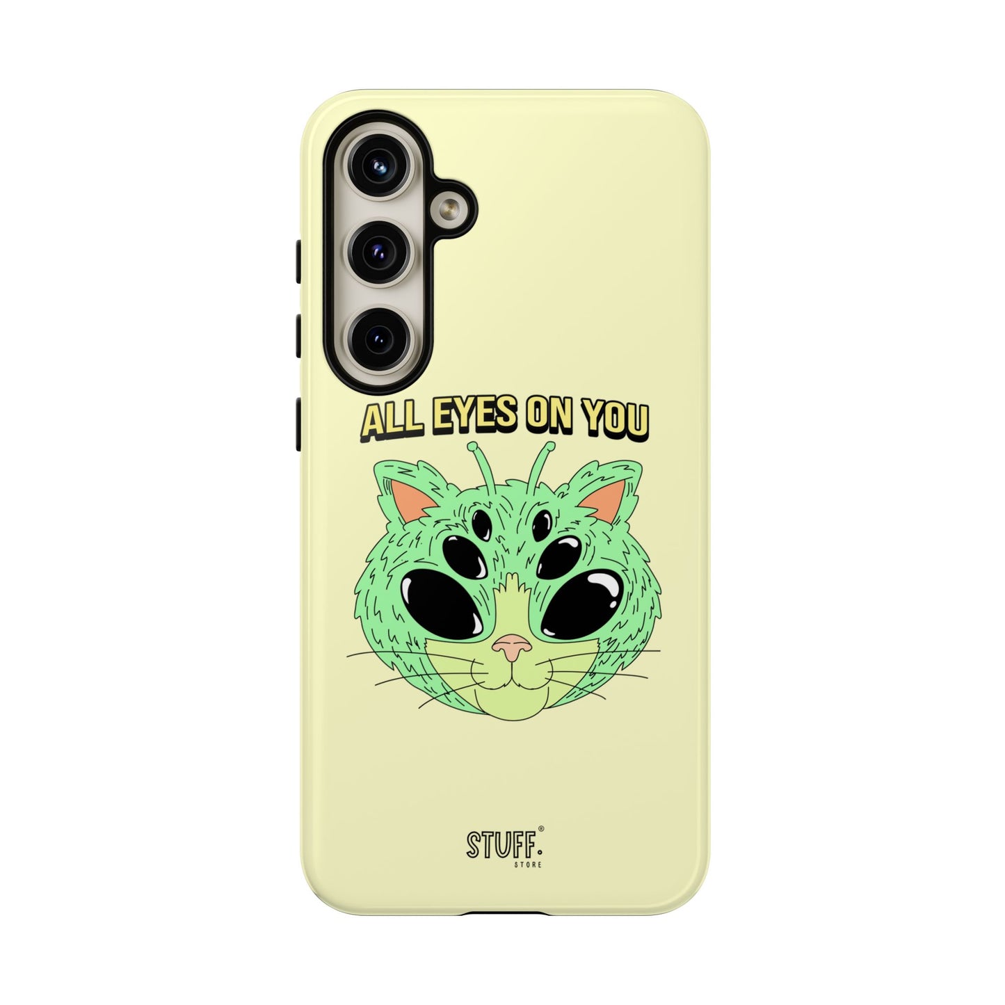All Eyes on You Case | Coque résistante double protection avec Design Alien drôle