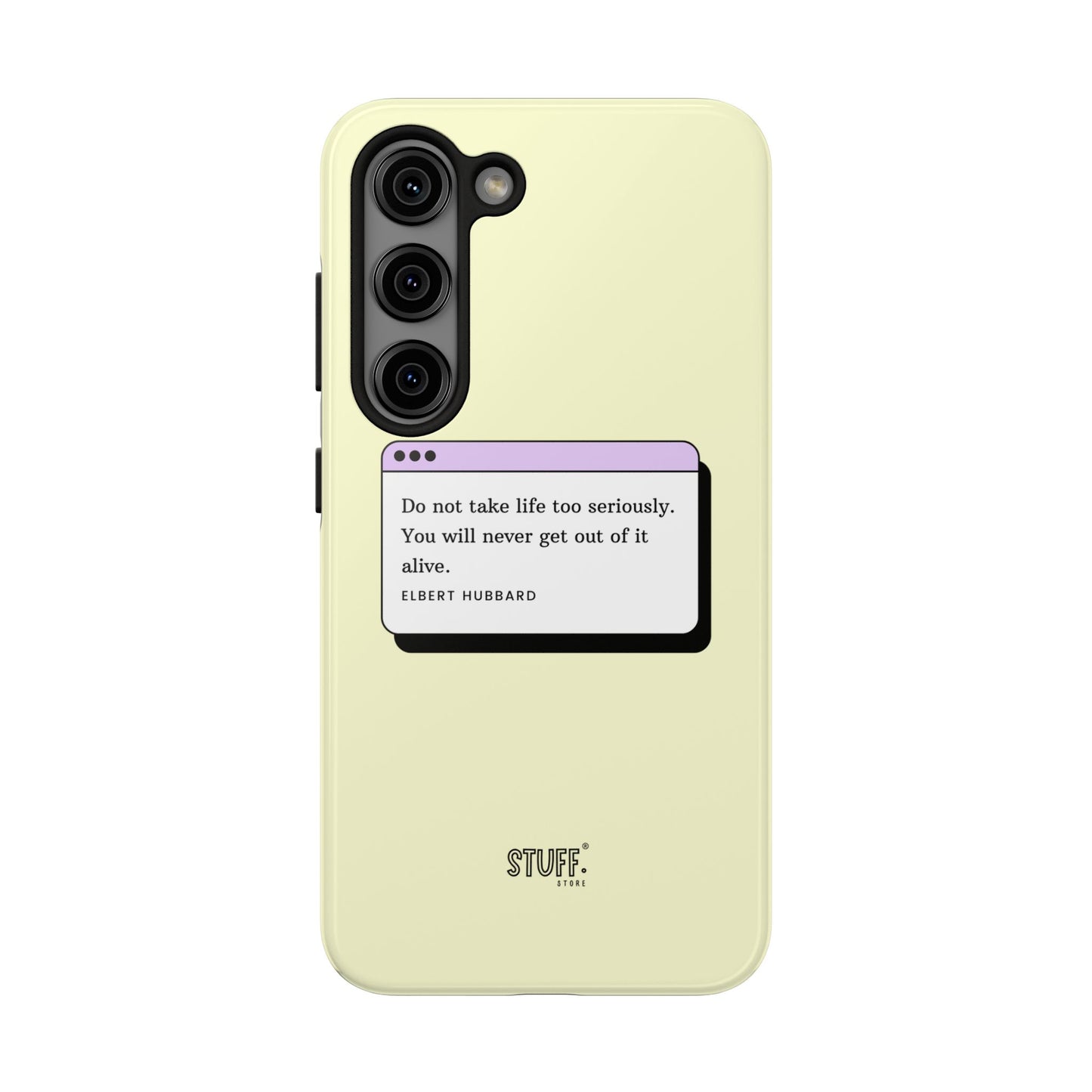 Window Case | Coque résistante à double protection avec citation – Design minimal & message puissant