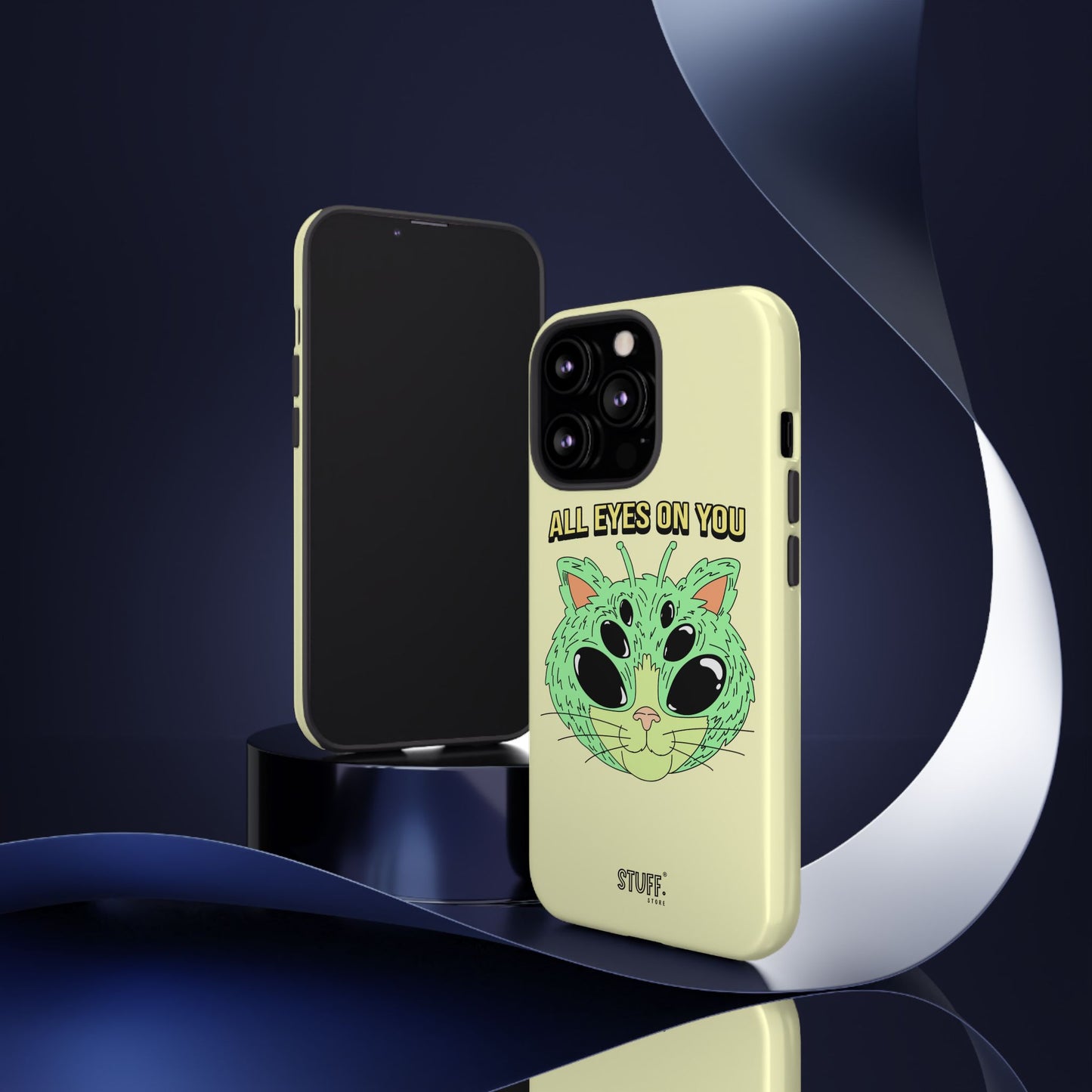 All Eyes on You Case | Coque résistante double protection avec Design Alien drôle