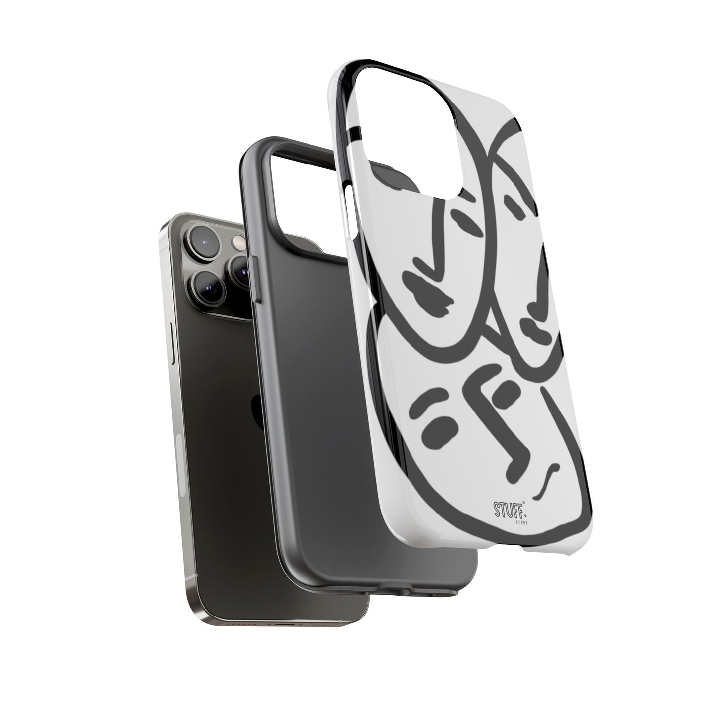 Les Trois Visages | Coque résistante double protection — inspiration Matisse