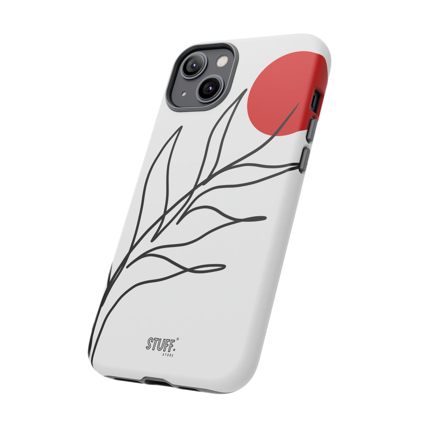 Red Sun Case | Coque résistante double protection avec Design Minimaliste