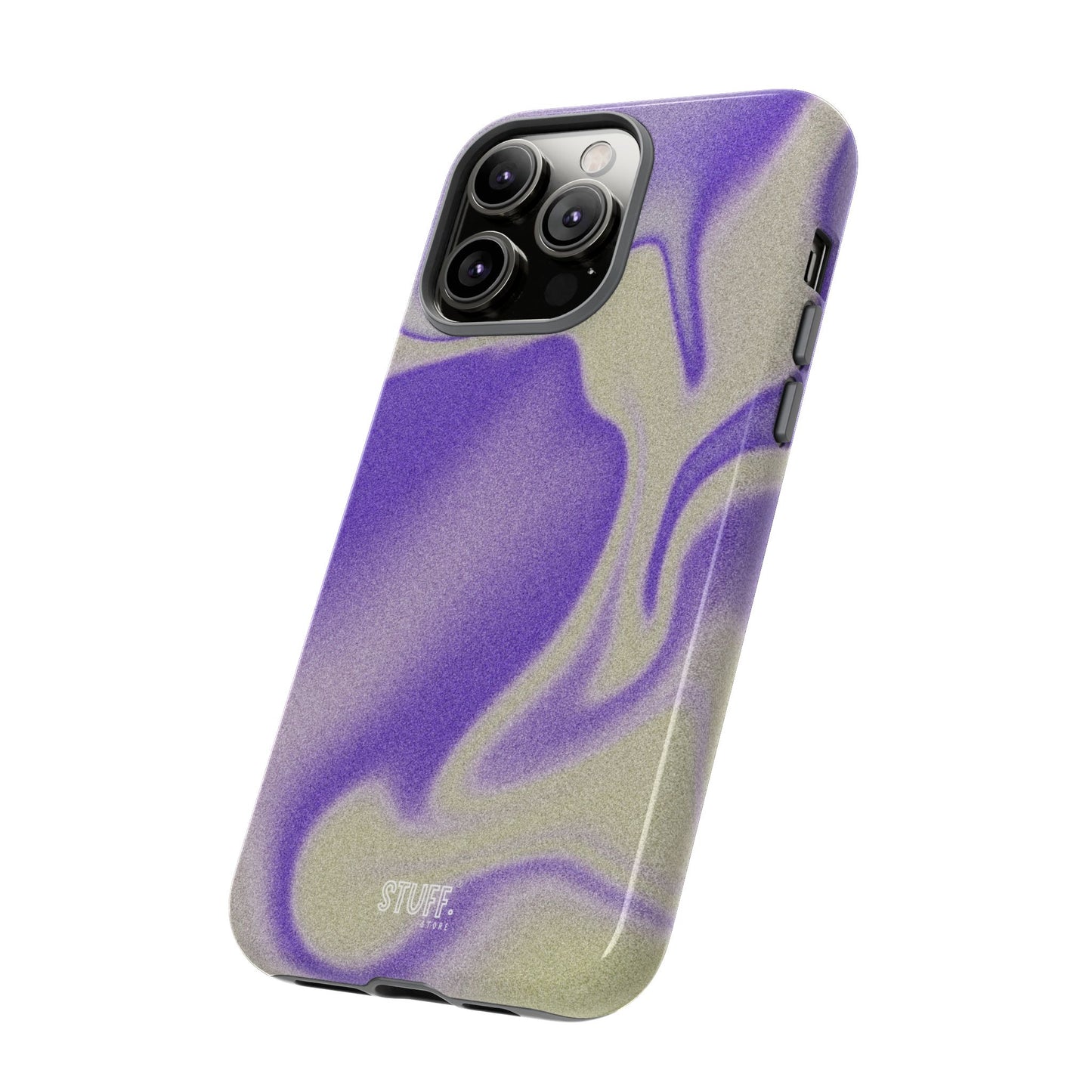 Swirly Case | Coque résistante double protection - Motif vague pourpre