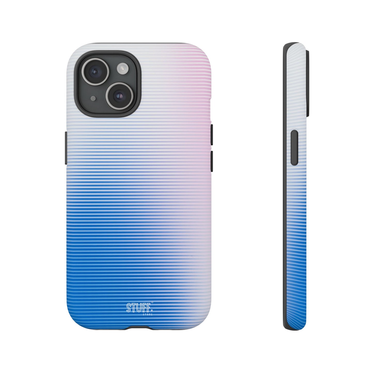 Gradient Case | Coque résistante double protection anti-choc - Dégradé Bleu & Rose