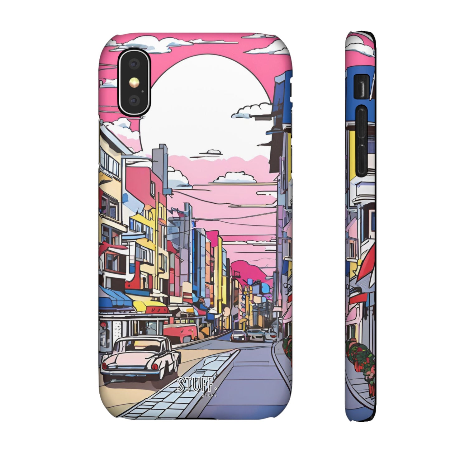 Pop Art Sunset | Coque snap légère et résistante inspiration Lichtenstein
