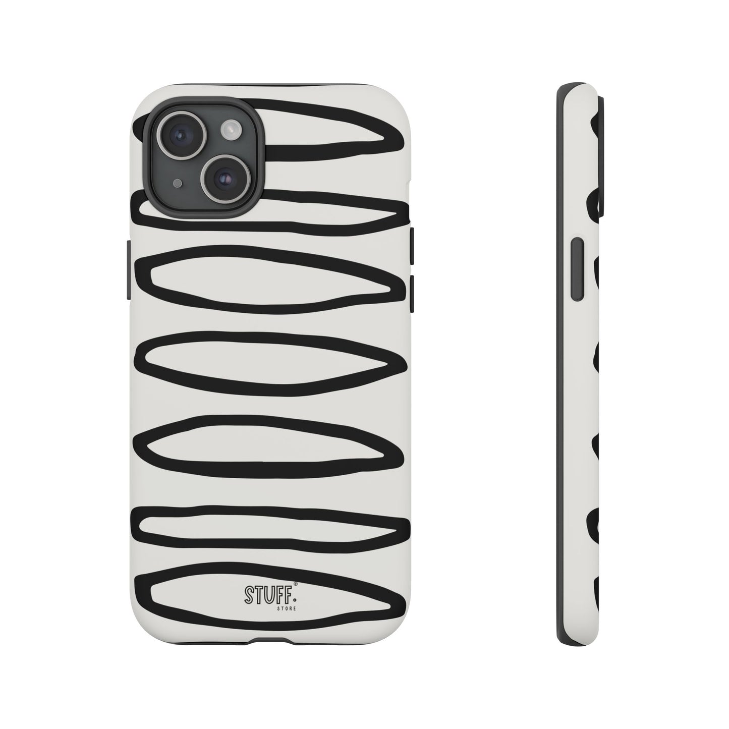 Loopy Case | Coque résistante double protection - Motif cercles abstraits