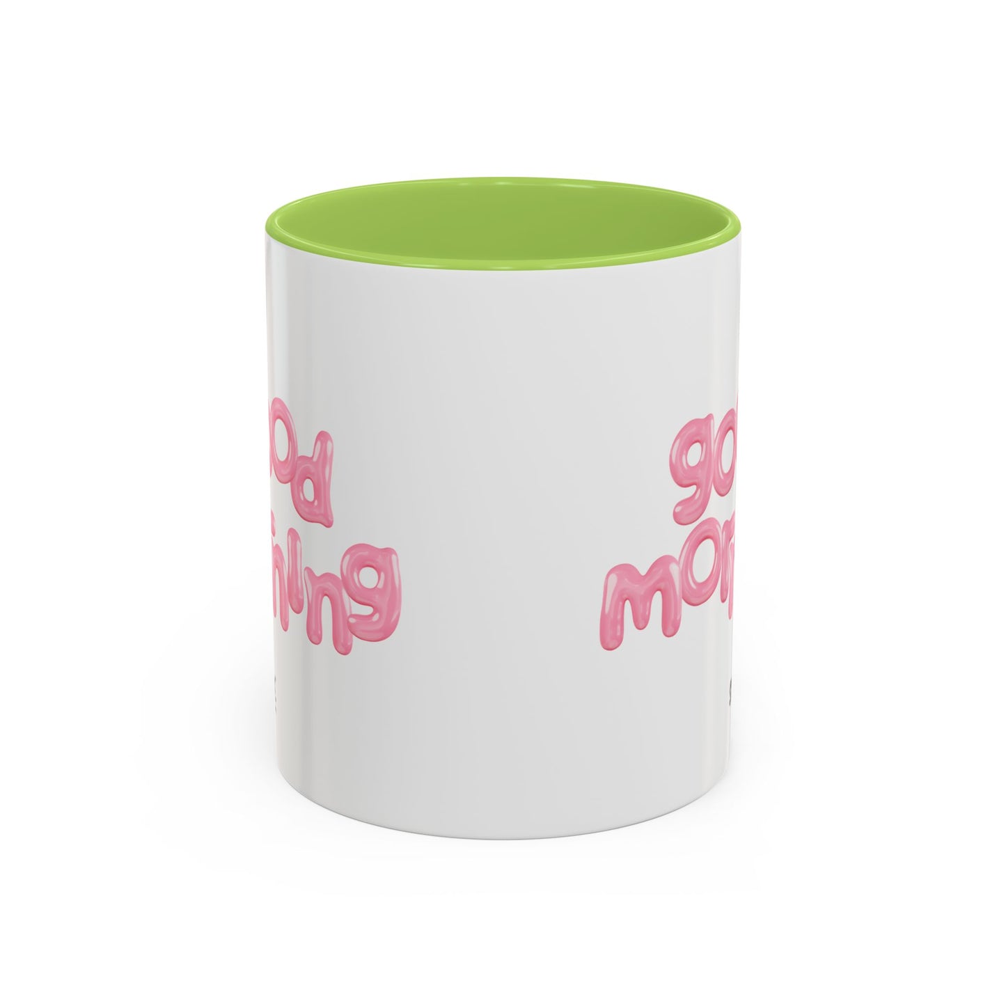 Balloon Cup | Two-tone ceramic mug with "balloon" lettering - 330ml